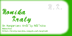 monika kraly business card